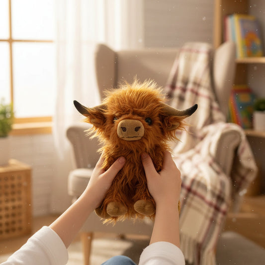 Highland Cow Plush Toy – Soft Fabric, Handmade Design & Multiple Colors