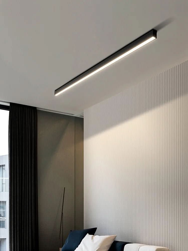 LED Linear Ceiling Light – Slim Aluminum, 60–200cm Lengths & Flicker-Free
