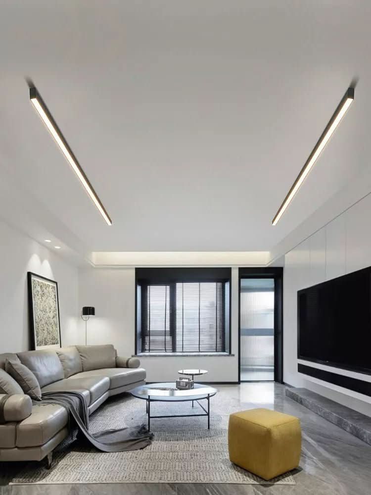 LED Linear Ceiling Light – Slim Aluminum, 60–200cm Lengths & Flicker-Free