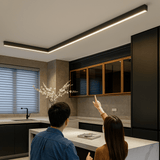 LED Linear Ceiling Light – Slim Aluminum, 60–200cm Lengths & Flicker-Free