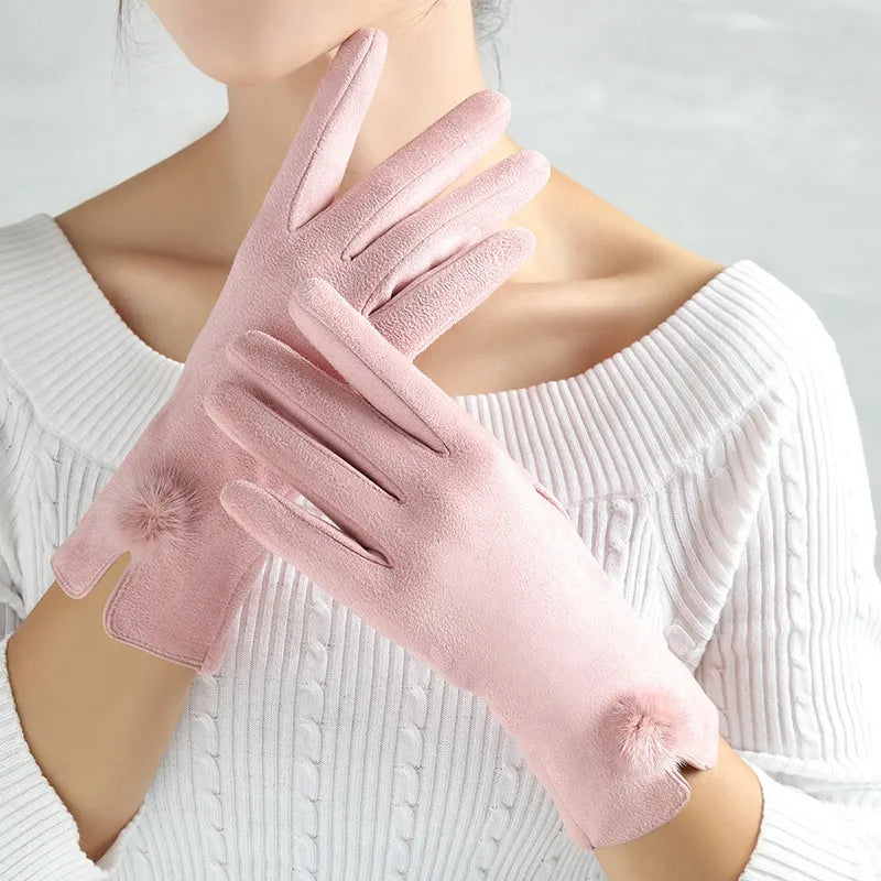 Amelia Women's Stylish Autumn & Winter Gloves - Cozy, Fashionable Handwear for Cold Weather