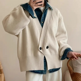 Stylish Beige Knitted Cardigan for Women - Vera