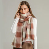 Chic Liora Women's Checked Scarf - Fashionable & Versatile Accessory