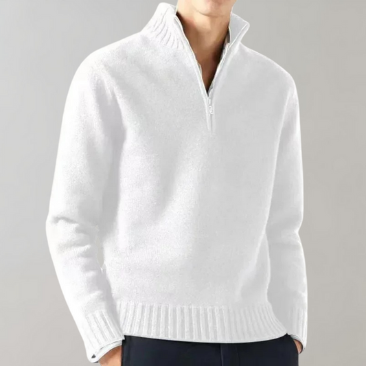 Stylish Half-Zip Men's Sweater - Ethan