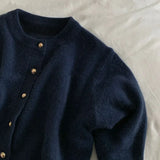 Stylish Knitted Cardigan with O-neck - Sophie