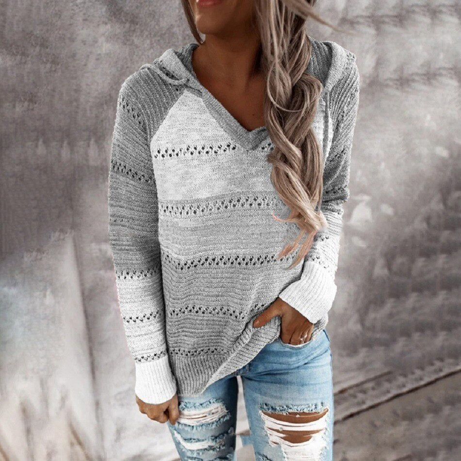 Stylish Knitted Ladies' Sweater - Aurora