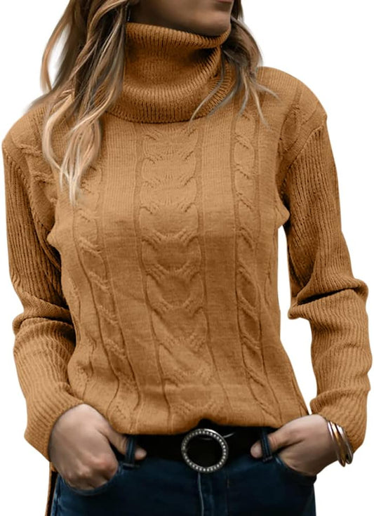 Women's Knit Turtleneck Sweater