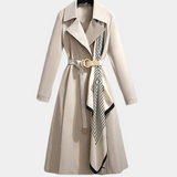 Stylish Ladies Trench Coat with Belt - Noa