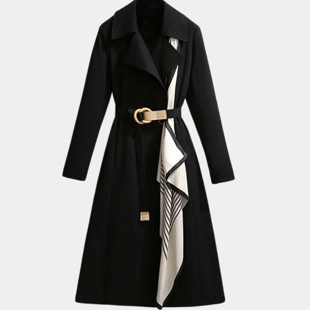 Stylish Ladies Trench Coat with Belt - Noa