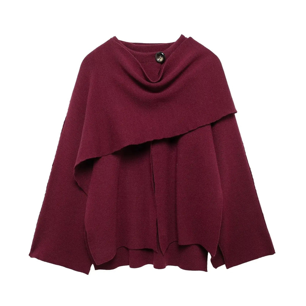 Stylish Ladies Winter Poncho - Ella