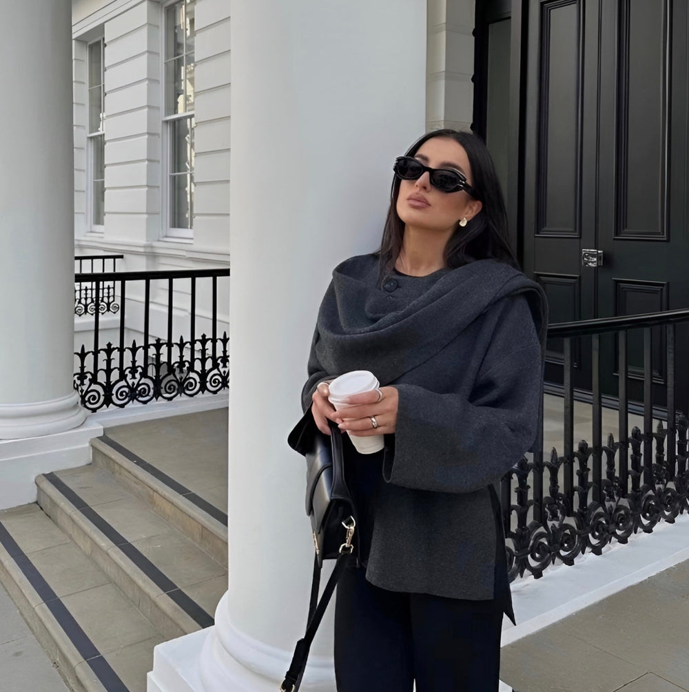 Stylish Ladies Winter Poncho - Ella