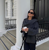 Stylish Ladies Winter Poncho - Ella