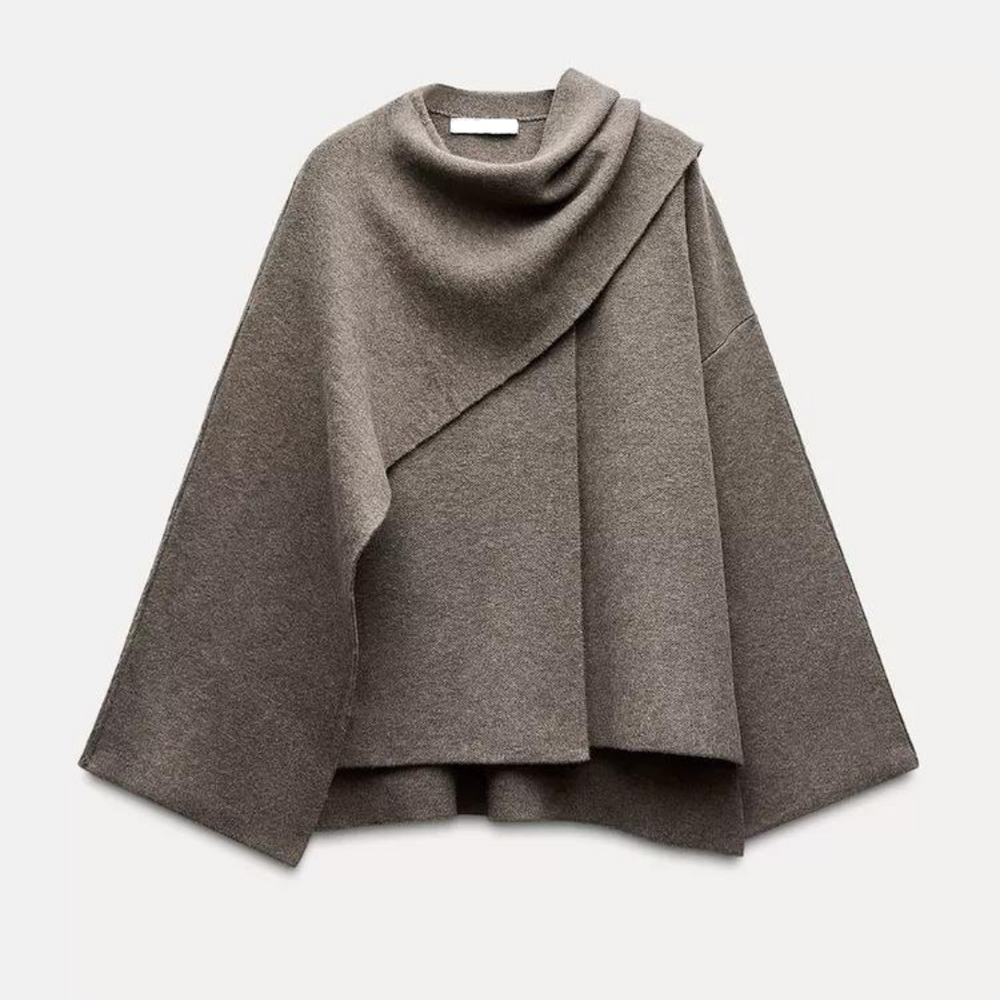 Stylish Ladies Winter Poncho - Ella