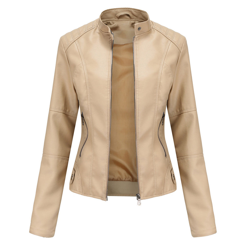 Stylish Leather Ladies' Jacket - Romy
