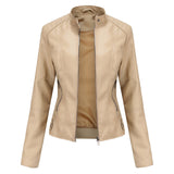 Stylish Leather Ladies' Jacket - Romy