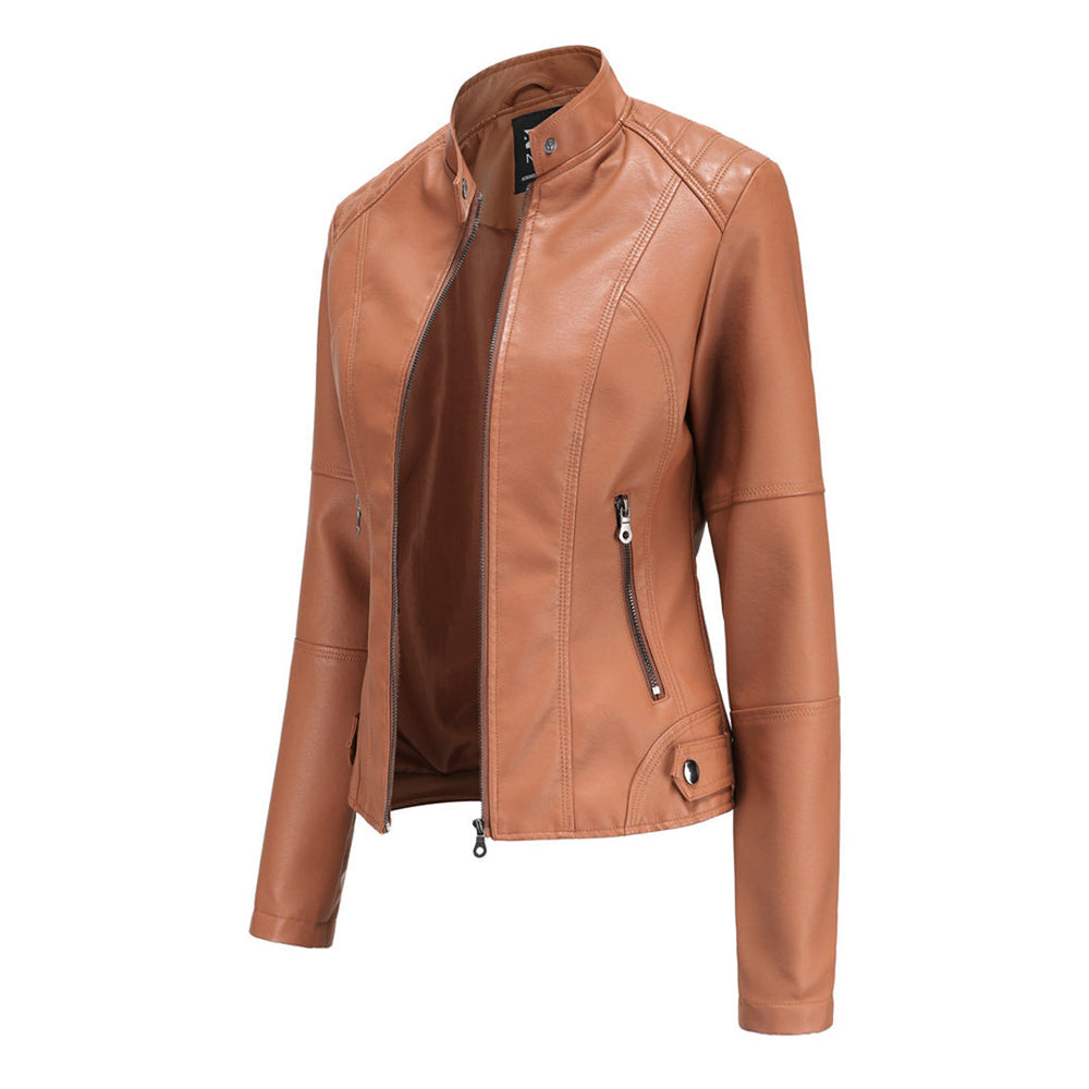 Stylish Leather Ladies' Jacket - Romy