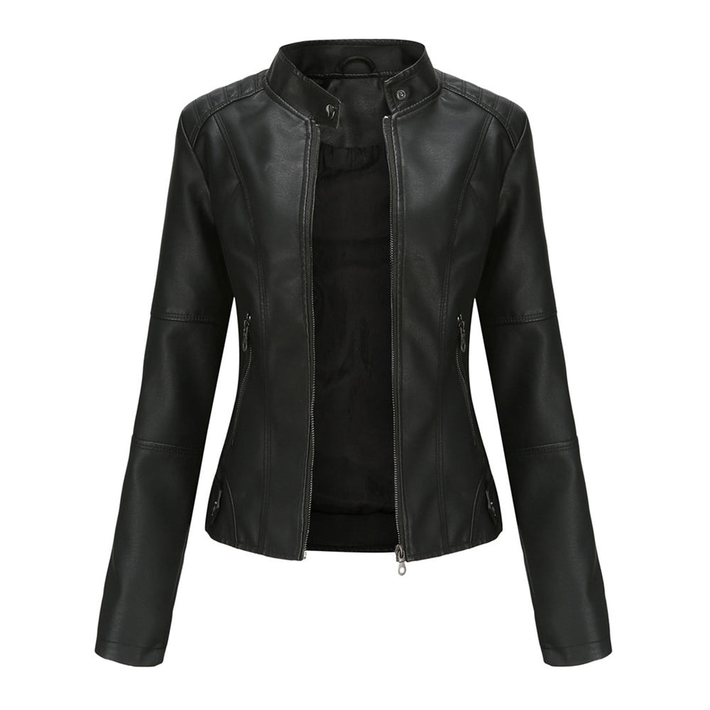 Stylish Leather Ladies' Jacket - Romy