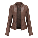 Stylish Leather Ladies' Jacket - Romy