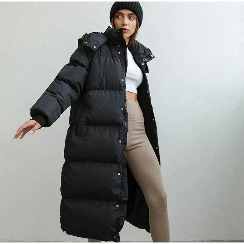 Stylish Long Ladies' Down Jacket - Elise