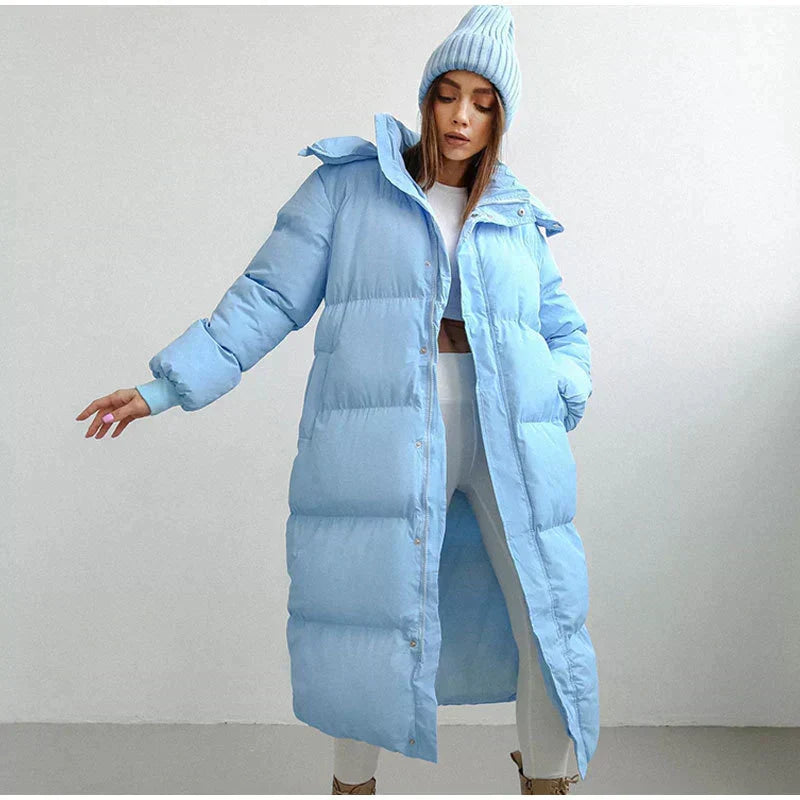 Stylish Long Ladies' Down Jacket - Elise