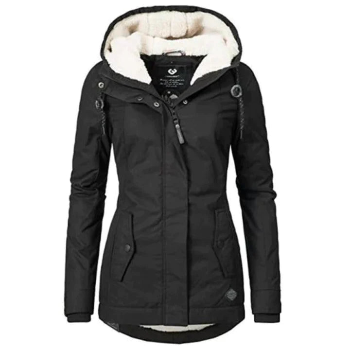Stylish Long Women's Winter Coat - Lina