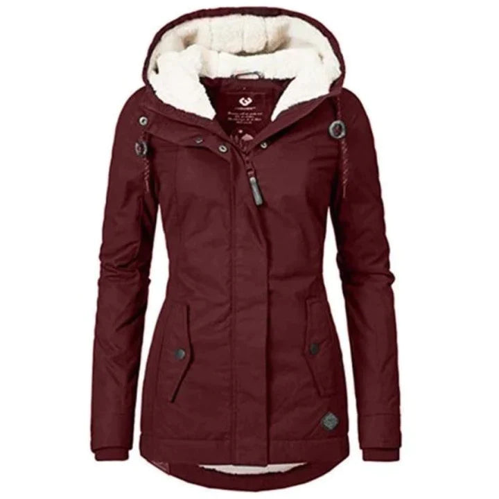 Stylish Long Women's Winter Coat - Lina