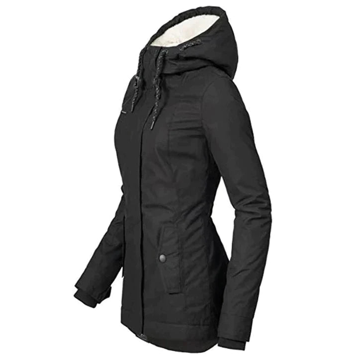 Stylish Long Women's Winter Coat - Lina