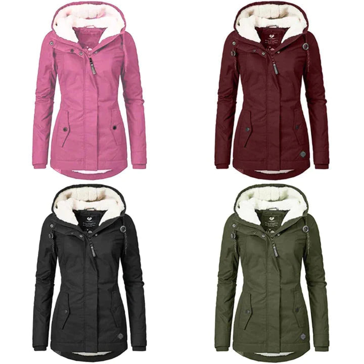 Stylish Long Women's Winter Coat - Lina