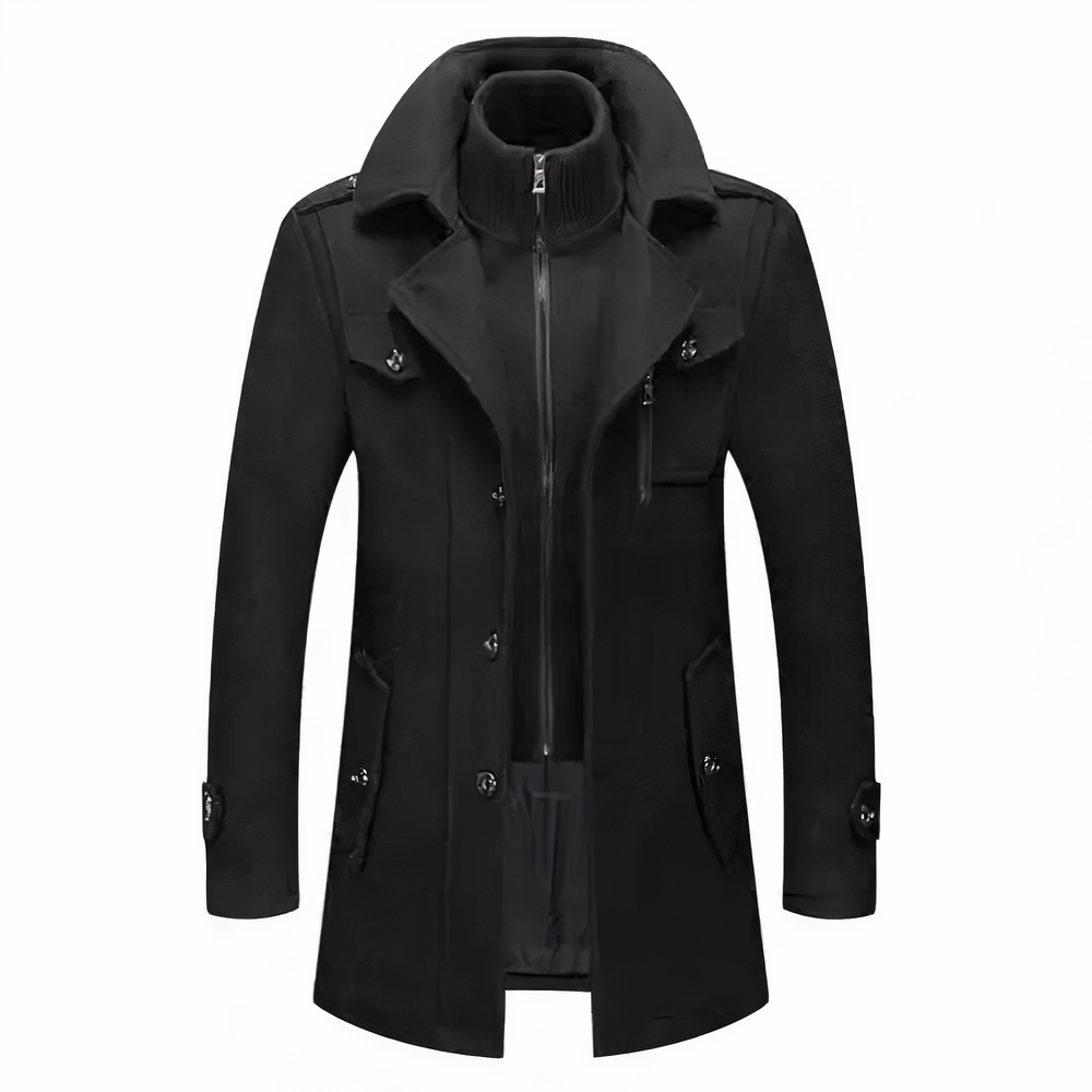 Stylish Men's Jacket with Double Collar - Milan