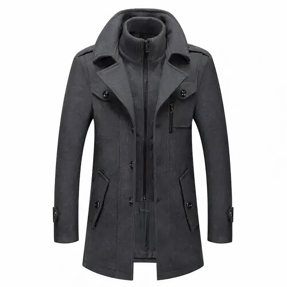 Stylish Men's Jacket with Double Collar - Milan