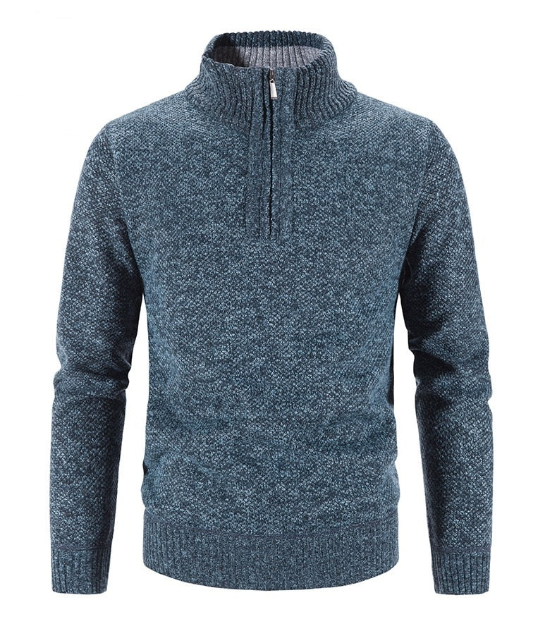 Stylish Men's Sweater with Half Zip - SummitCraft - 3