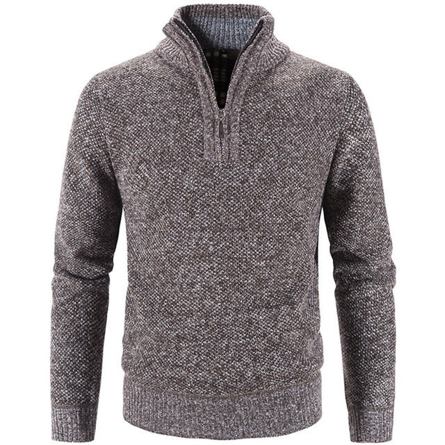 Stylish Men's Sweater with Half Zip - SummitCraft - 4