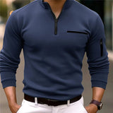Stylish Men's Sweater with Quarter Zip – Lorenzo