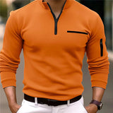 Stylish Men's Sweater with Quarter Zip – Lorenzo
