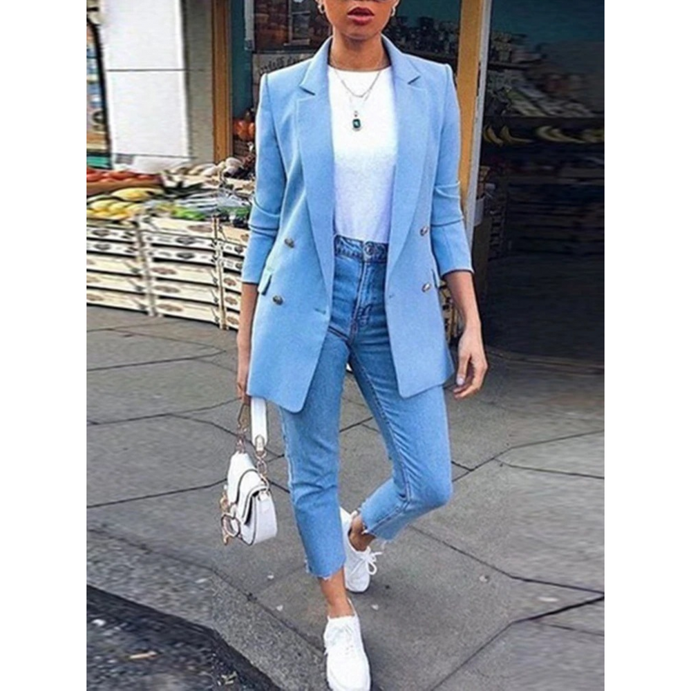 Stylish Mid-length Women's Blazer - Ava