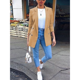 Stylish Mid-length Women's Blazer - Ava