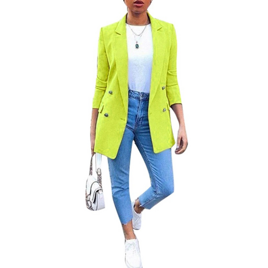 Stylish Mid-length Women's Blazer - Ava