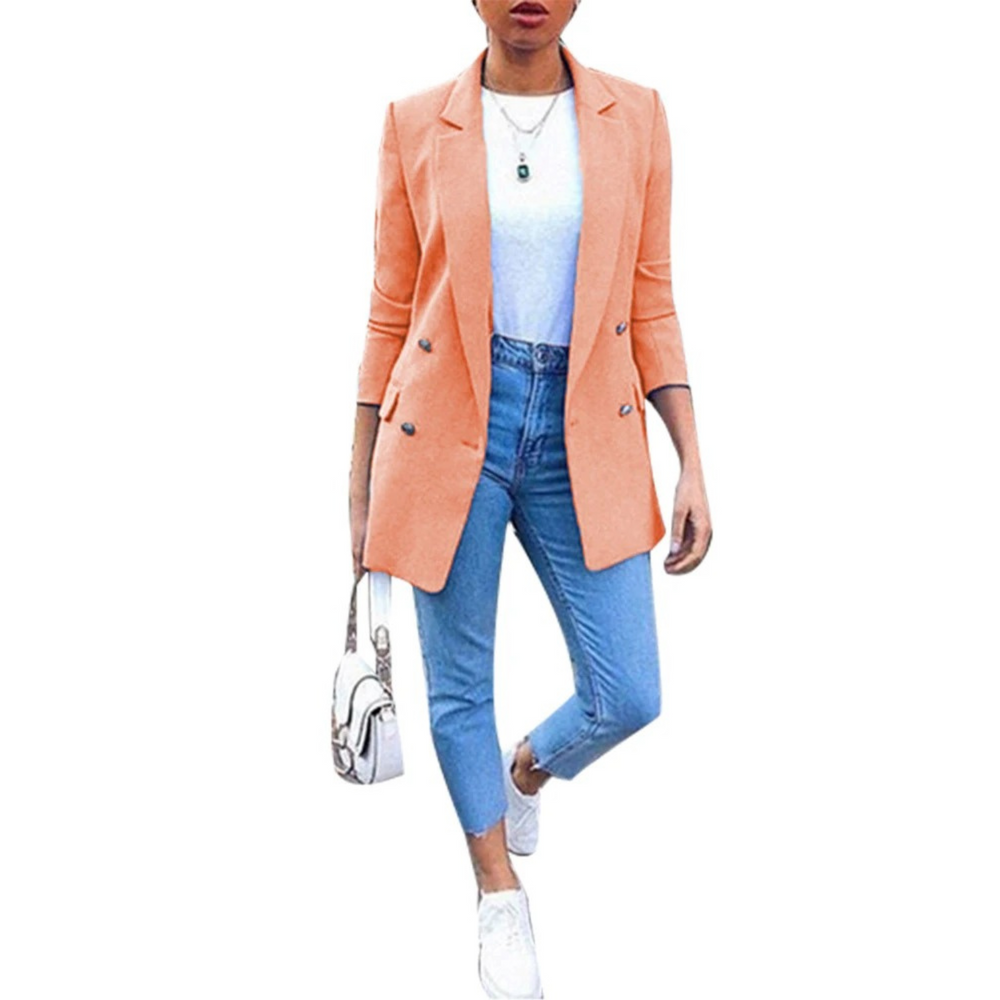 Stylish Mid-length Women's Blazer - Ava