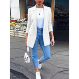 Stylish Mid-length Women's Blazer - Ava