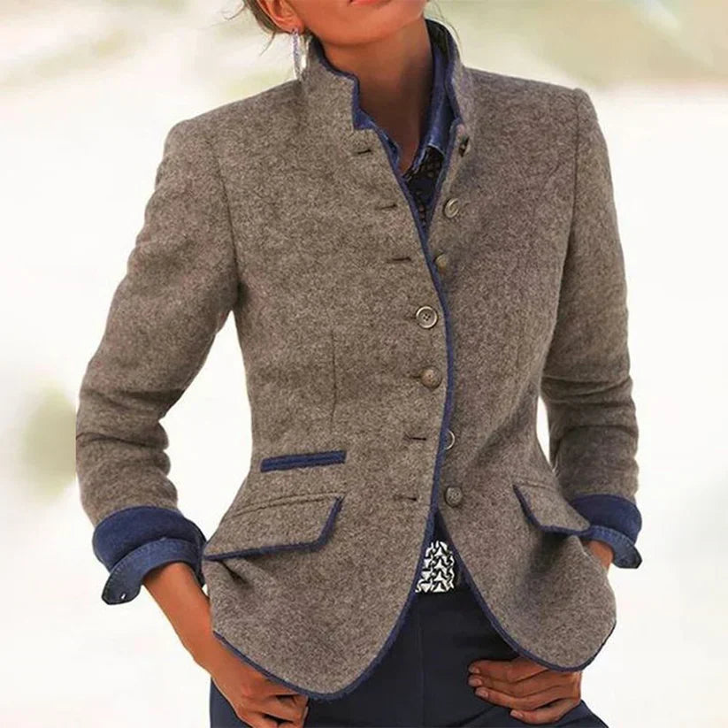 Stylish Plain Women's Jacket - Nova