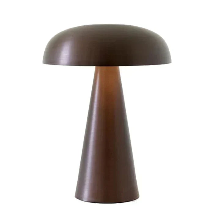 Cordless LED Mushroom Table Lamp – Rechargeable, 3 Brightness Levels, Warm 3000K