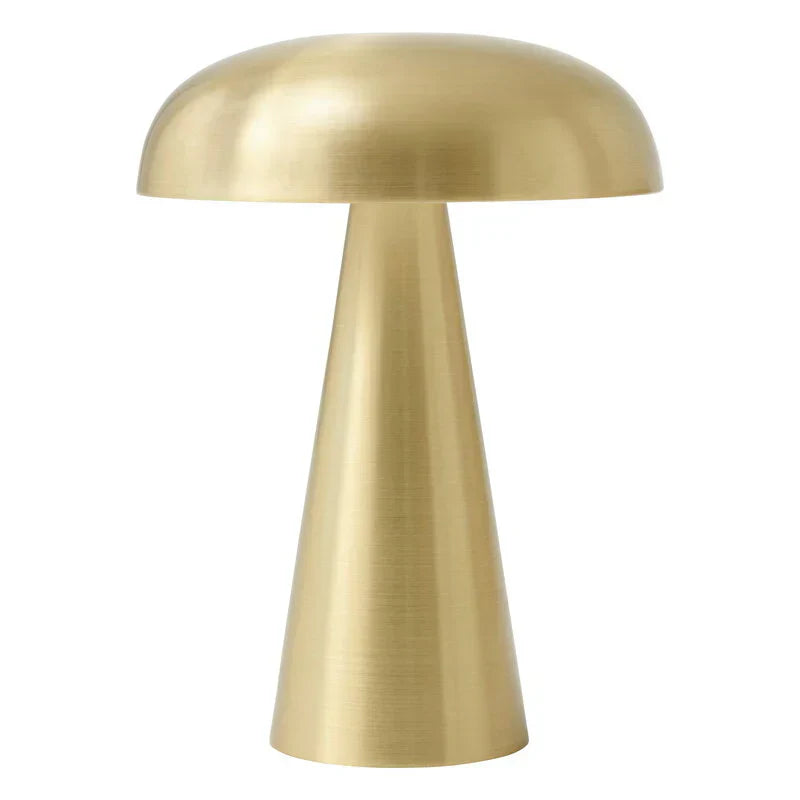 Cordless LED Mushroom Table Lamp – Rechargeable, 3 Brightness Levels, Warm 3000K