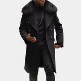 Stylish Warm Black Winter Jacket for Men - Vincenzo