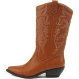 Gracia Stylish Western Pointed Cowboy Boots for Men & Women - Trendy Leather Footwear