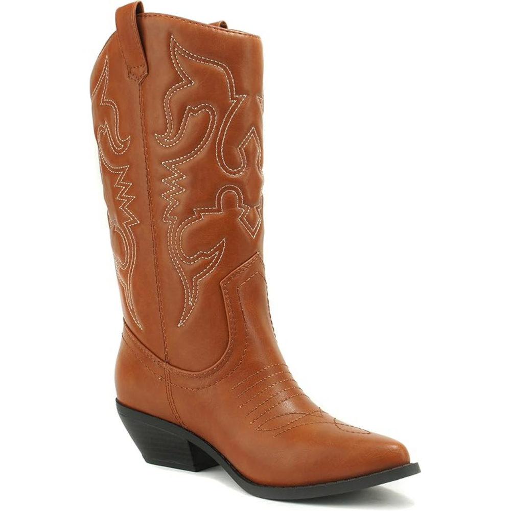 Gracia Stylish Western Pointed Cowboy Boots for Men & Women - Trendy Leather Footwear