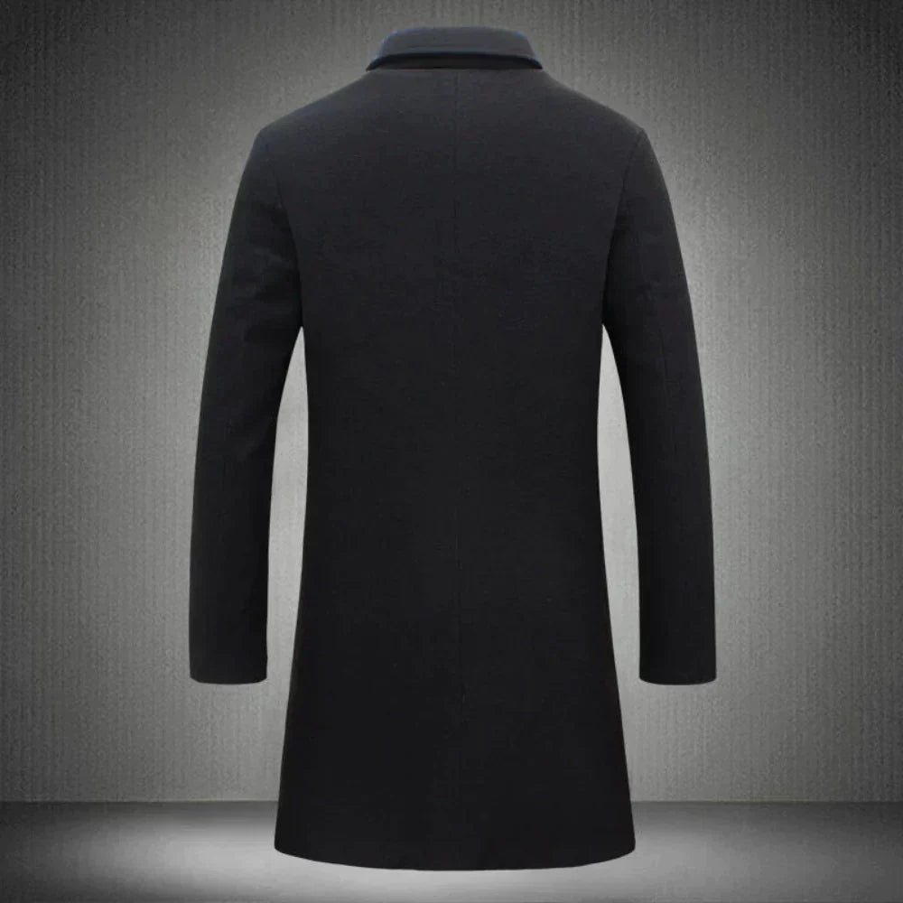 Stylish Wool Men's Coat - Maxwell