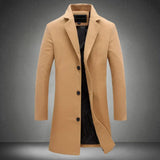Stylish Wool Men's Coat - Maxwell