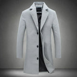 Stylish Wool Men's Coat - Maxwell