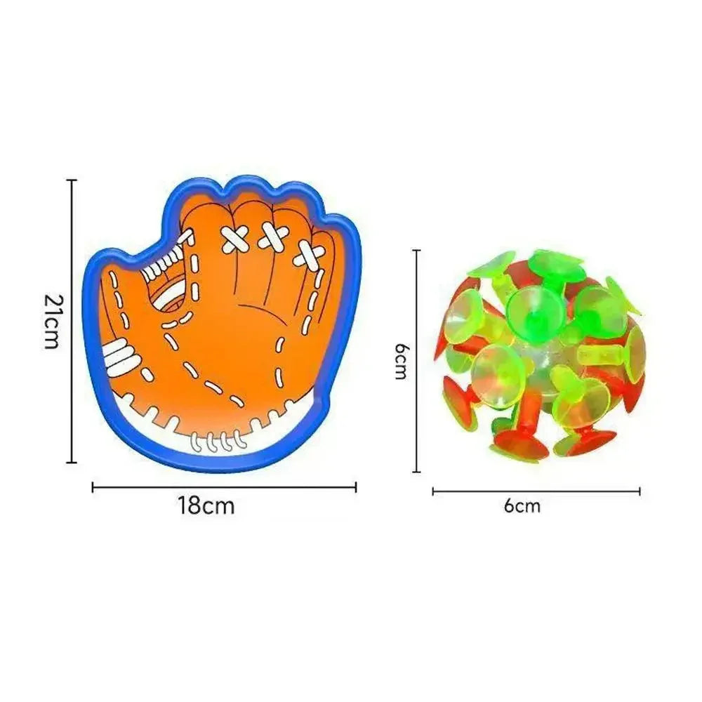 Suction Cup Catch Gloves – Interactive Ball Toy with Glow Option for Kids