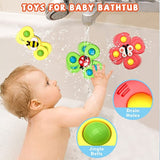 3-Pack Suction Cup Spinner Toys - Fun and Engaging for Kids | Ideal for Bath Time & Playtime